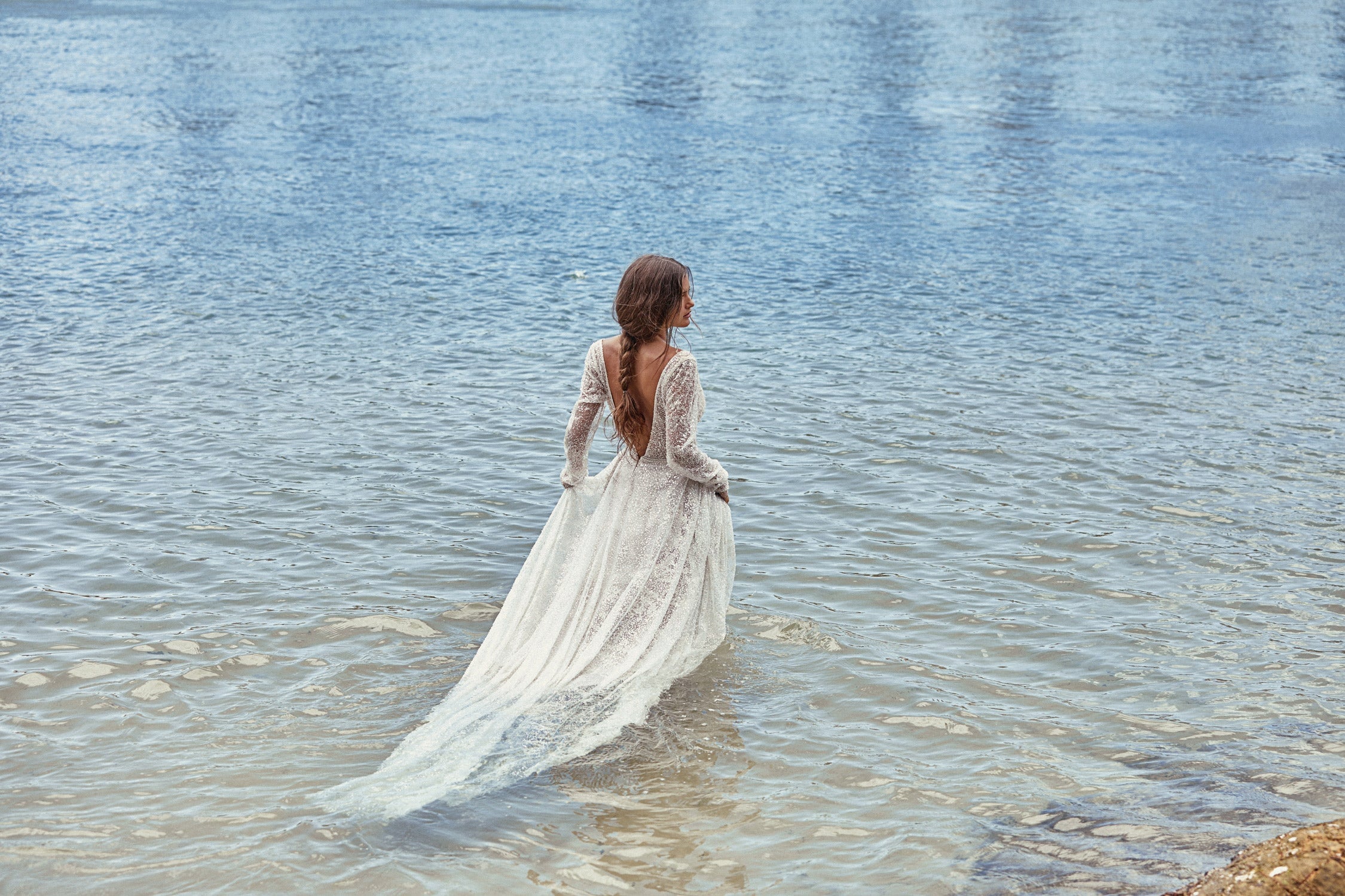 High Neck Isola Bridal Gown - Mode & Affaire