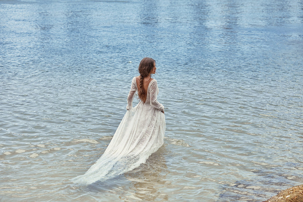 High Neck Isola Bridal Gown - Mode & Affaire