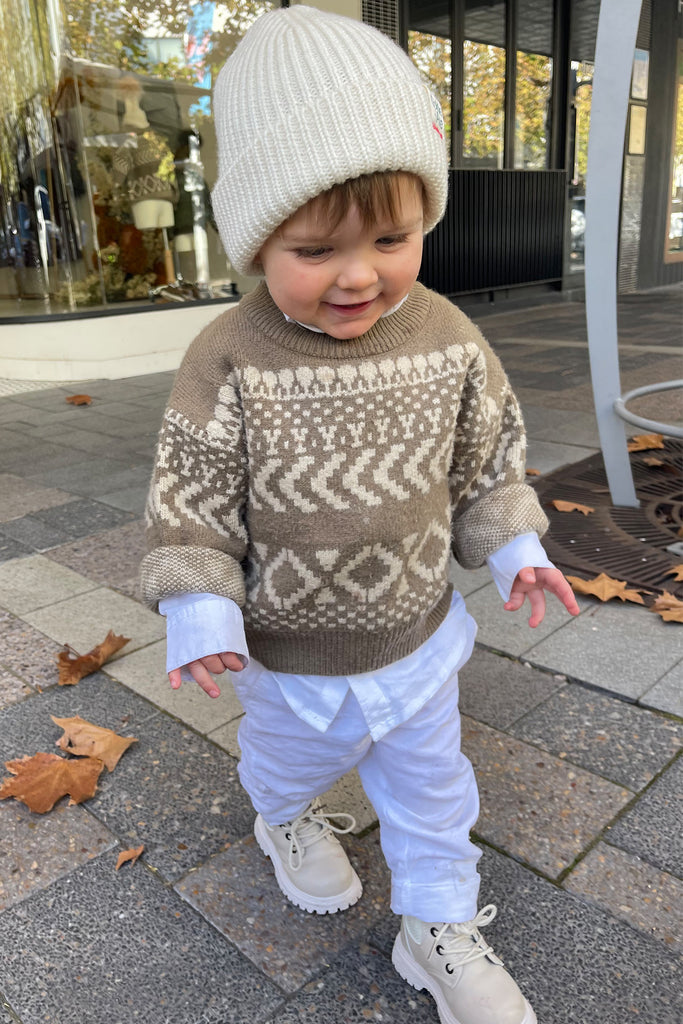Archie Sweater in Khaki - Mode & Affaire