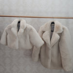 Mini Astrid Faux Coat in Snow - Mode & Affaire