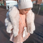 Kids Angora Beanie Snow - Mode & Affaire