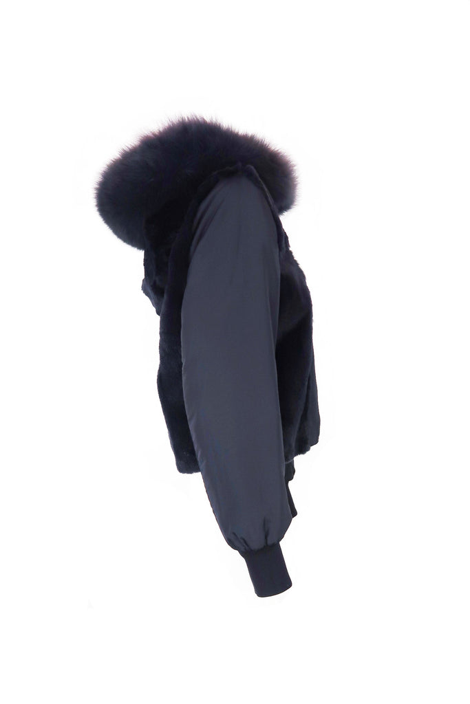 Essential Short Parka in French Navy - Mode & Affaire