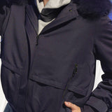 Essential Short Parka in French Navy - Mode & Affaire