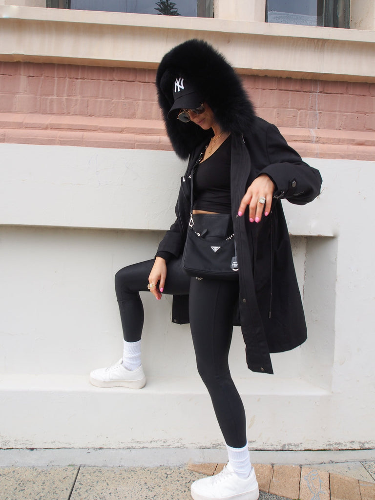 Copenhagen Long Parka in Onyx - Mode & Affaire