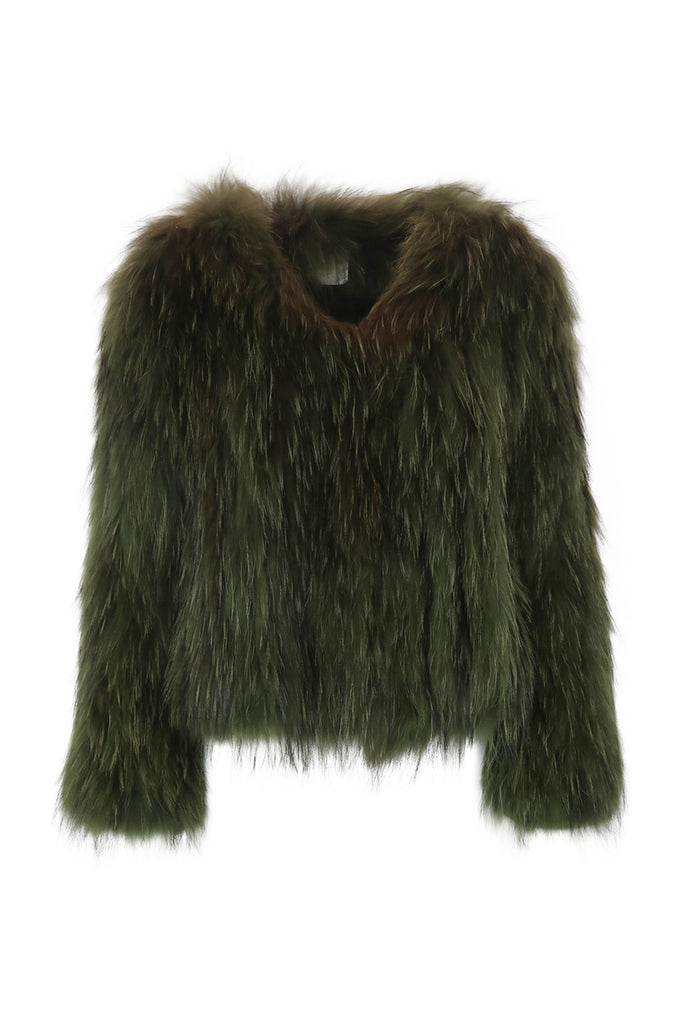 Exotique Fur Jacket in Forrest - Mode & Affaire