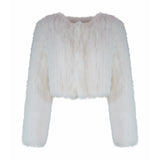 Laci White Fur Jacket in Snow - Mode & Affaire