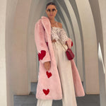 queen of hearts faux coat