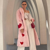 queen of hearts faux coat