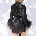 Peggy Robe Mid in Onyx - Mode & Affaire