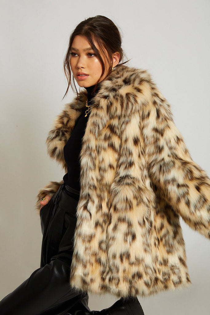 Mimi Faux Leopard Coat | Mode & Affaire