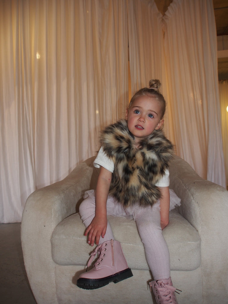 Margot Kids Leopard Vest - Mode & Affaire