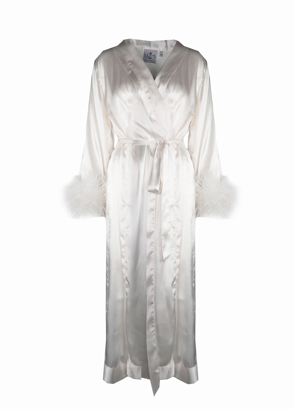 Peggy Bridal Dressing Gown in Snow - Mode & Affaire