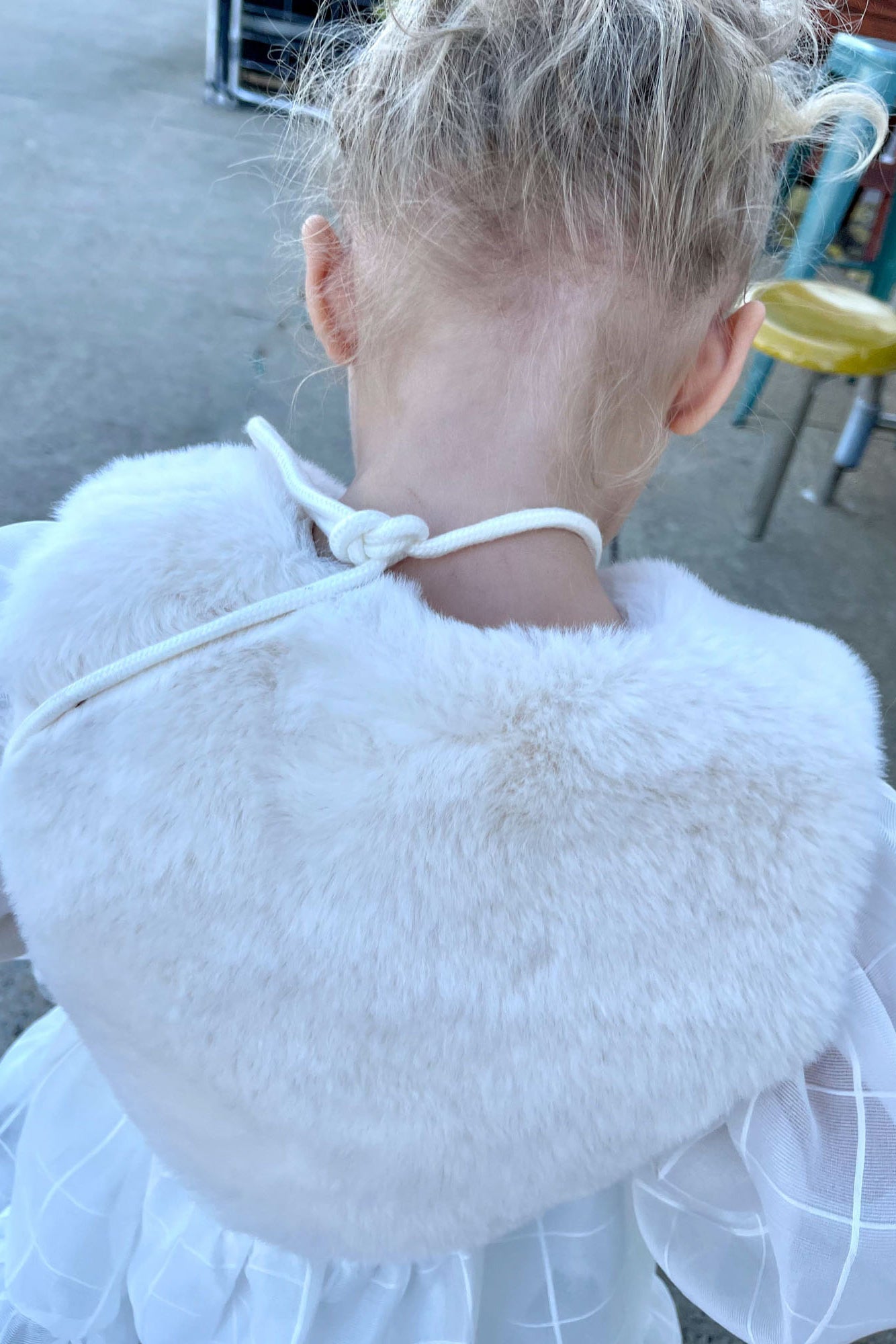 Kids Faux Fur Vest in Snow - Mode & Affaire