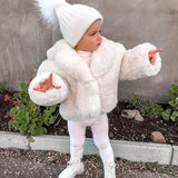 Kids Angora Beanie Snow - Mode & Affaire