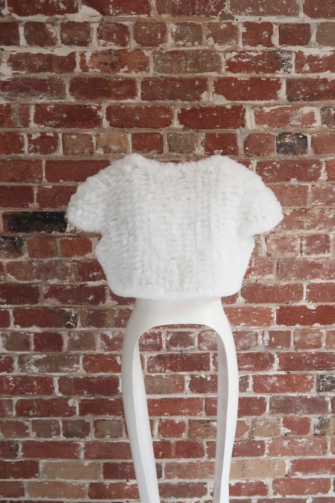 Macie Faux Bolero in Snow - Mode & Affaire
