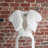 Macie Faux Bolero in Snow - Mode & Affaire